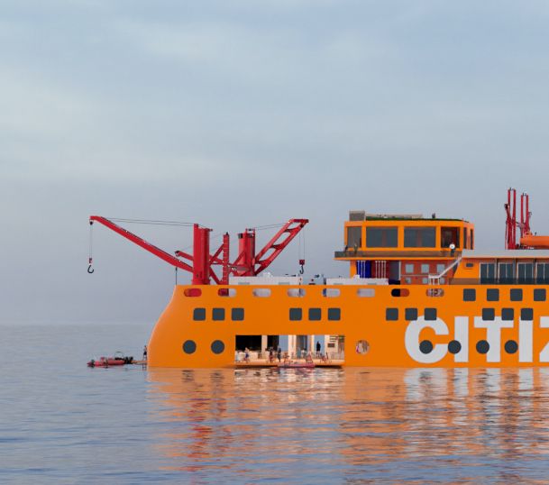 Schiffsanimation Forschungsschiff für Bürgerforschung Heck